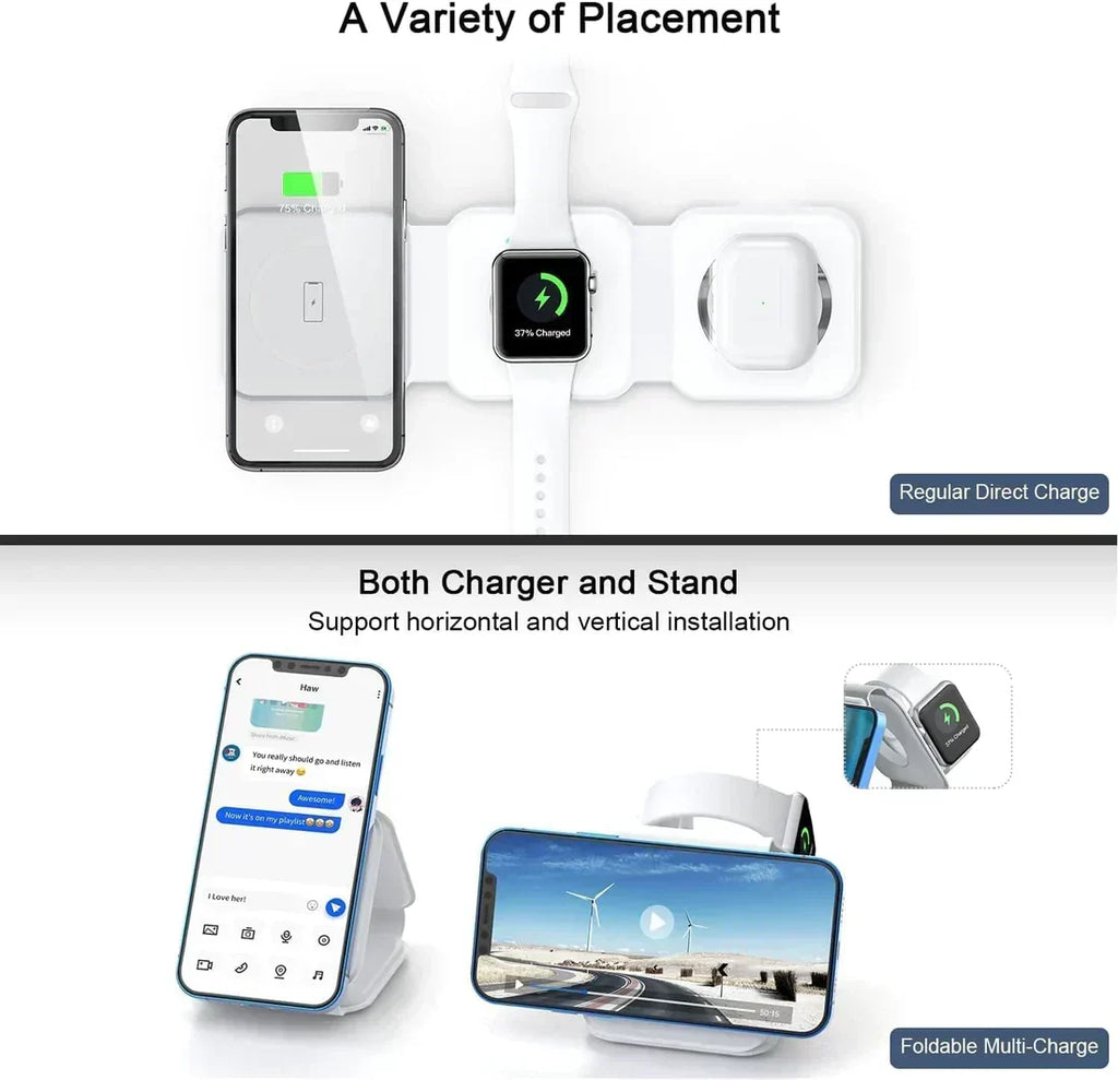3-in-1 Foldable Wireless Charging Pad – Up to 15W – product image 3