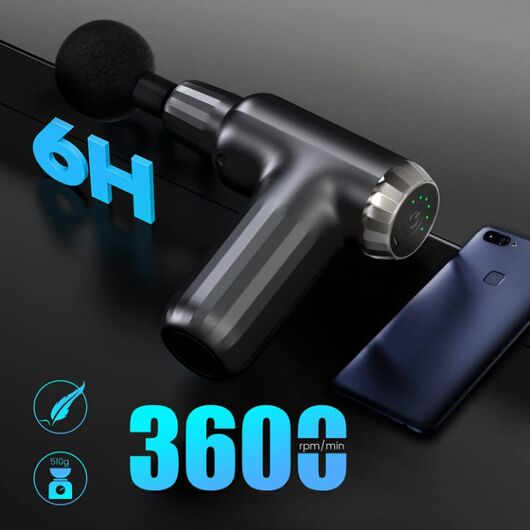 FH-820 Portable Massage Gun with 4 Heads – product image 5
