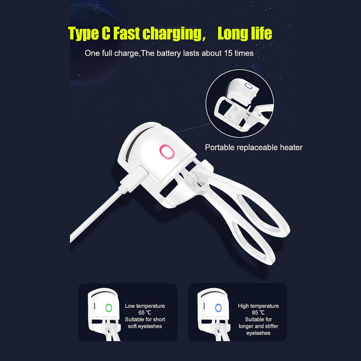 Rechargeable Heated Eyelash Curler – product image 8