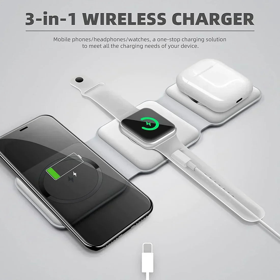 3-in-1 Foldable Wireless Charging Pad – Up to 15W – product image 4
