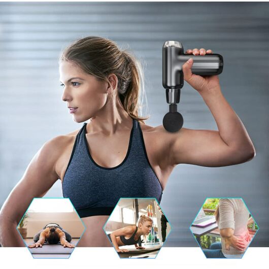 FH-820 Portable Massage Gun with 4 Heads – product image 2