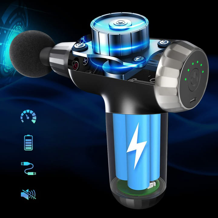 FH-820 Portable Massage Gun with 4 Heads – product image 3