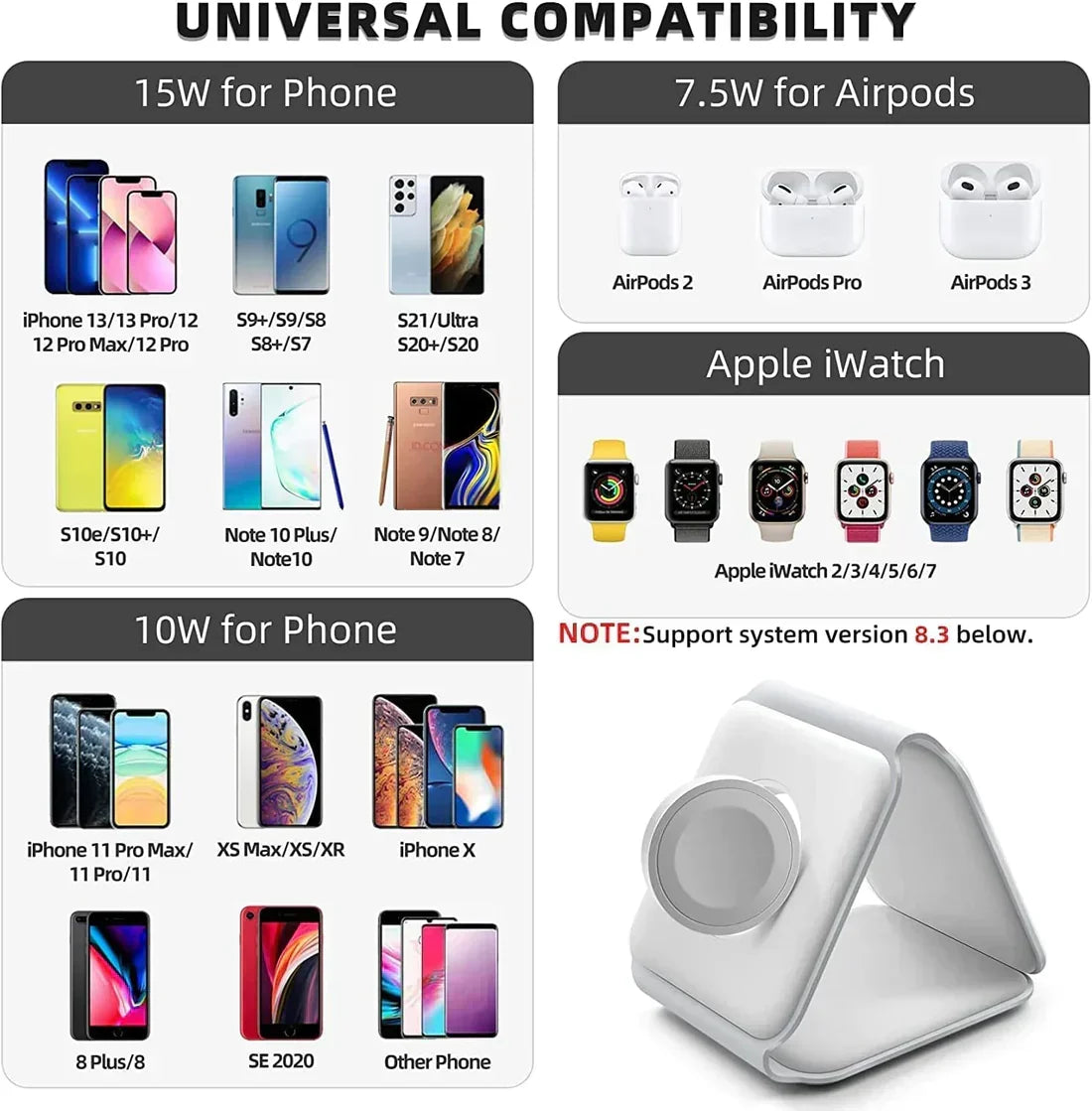 3-in-1 Foldable Wireless Charging Pad – Up to 15W – product image 6