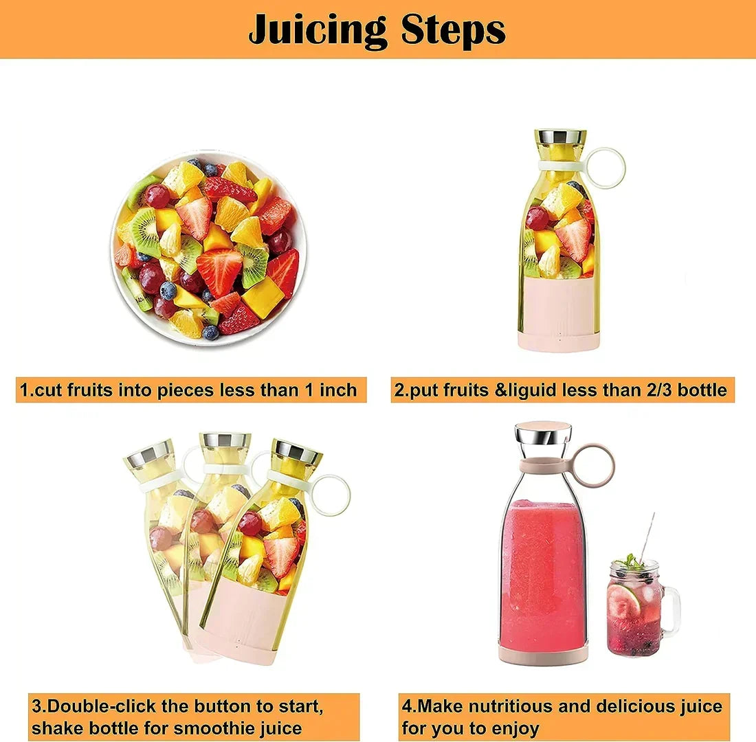 350ml Portable Juicer Blender Bottle – product image 4
