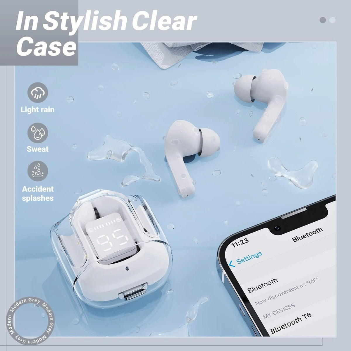 T6 True Wireless Bluetooth Earbuds – product image 8