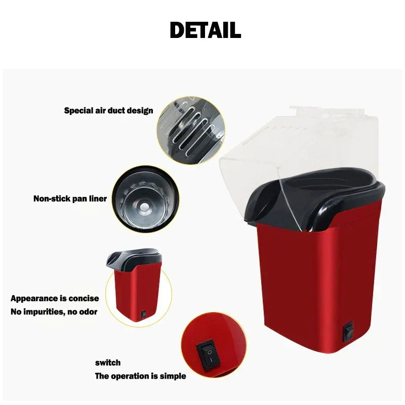 Mini Hot Air Popcorn Maker – product image 5