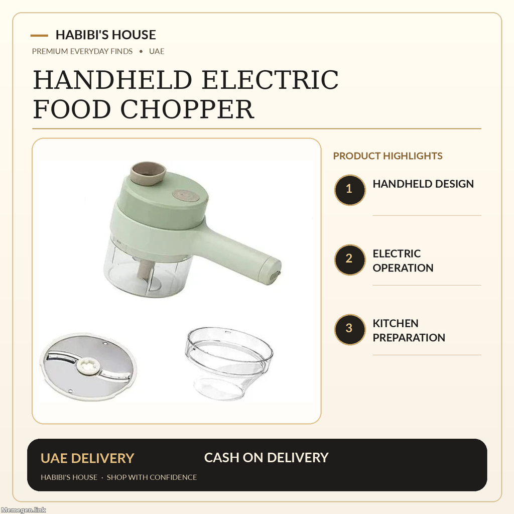 Habibi's House premium product image for chopper featuring the original supplier product photograph and product features