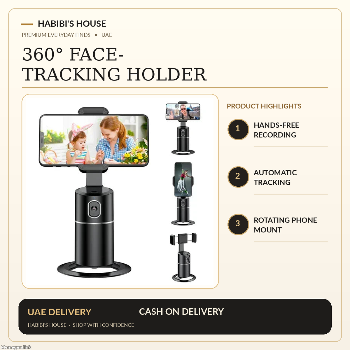 Habibi's House premium product image for tracker featuring the original supplier product photograph and product features